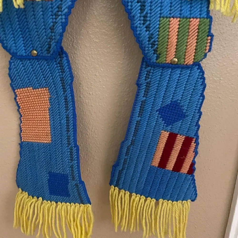 Vintage Fall Harvest Scarecrow Jointed Yarn Hobbyist Piece 3 Feet Long AMAZING!!